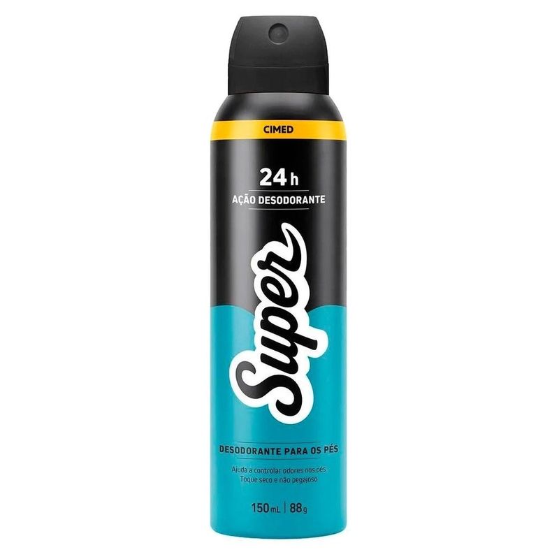 desodorante para os pés cimed super 24h 150ml