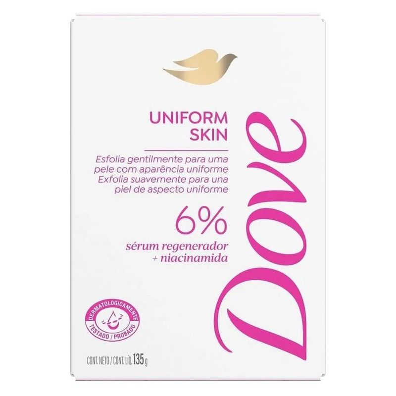 sabonete em barra dove uniform skin 135g