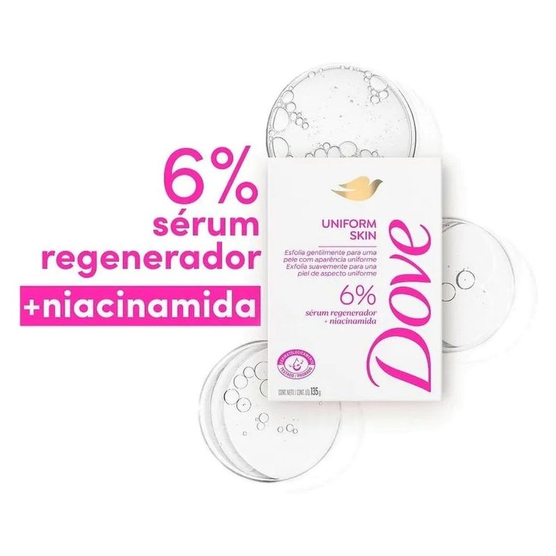 sabonete em barra dove uniform skin 135g