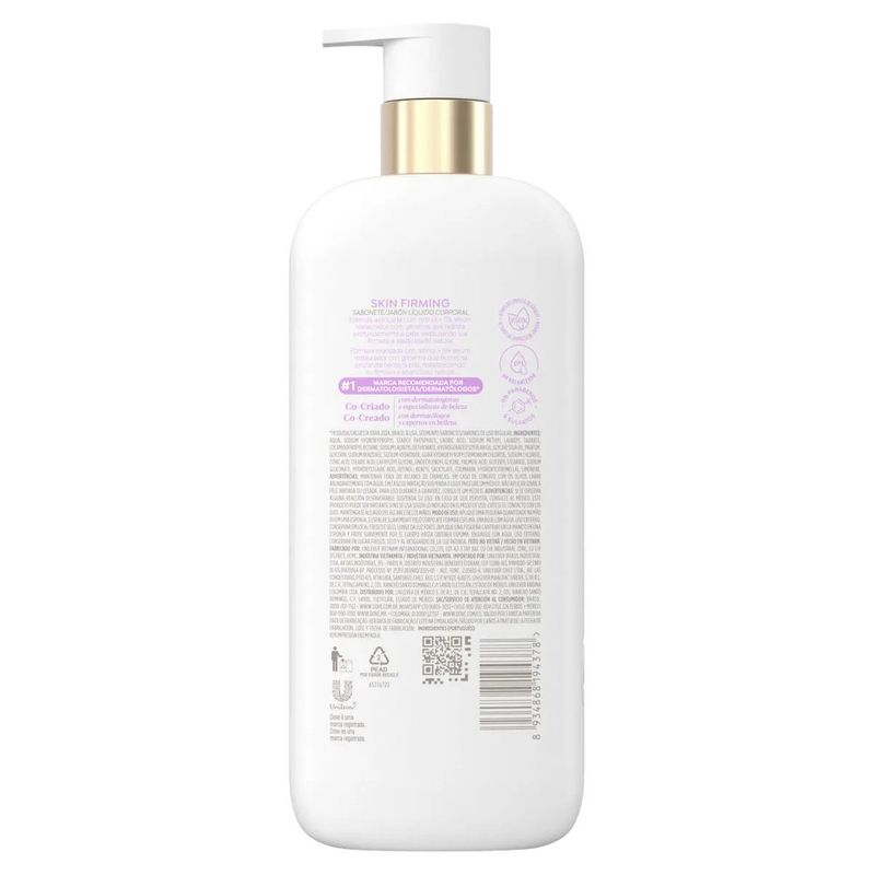 sabonete líquido dove skin firming 547ml