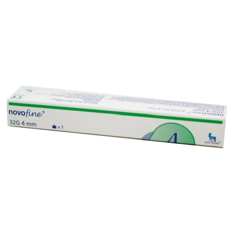 agulha descartável para caneta novofine 32g 4mm 7 unidades
