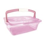 caixa organizadora cajovil 10 litros 1385508 rosa (mp)