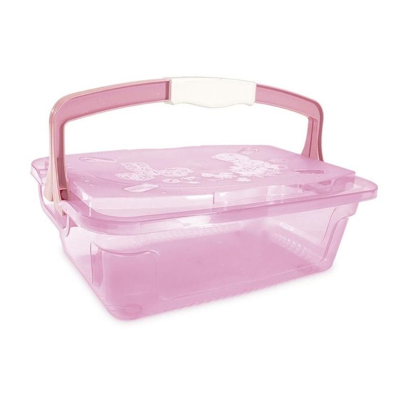 caixa organizadora cajovil 10 litros 1385508 rosa (mp)