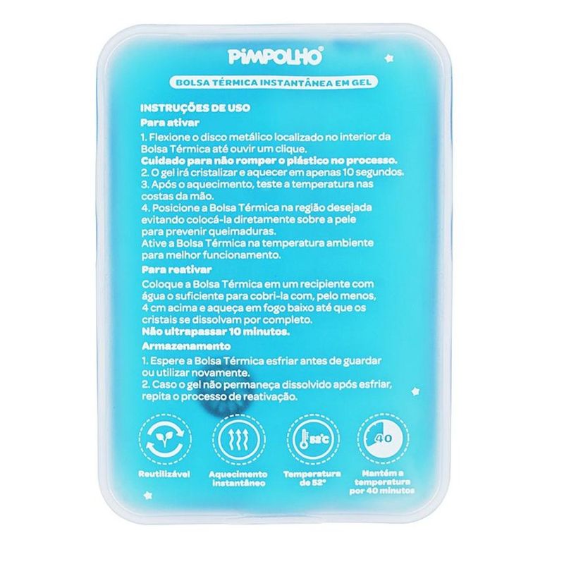 bolsa térmica instantânea pimpolho em gel azul (mp)