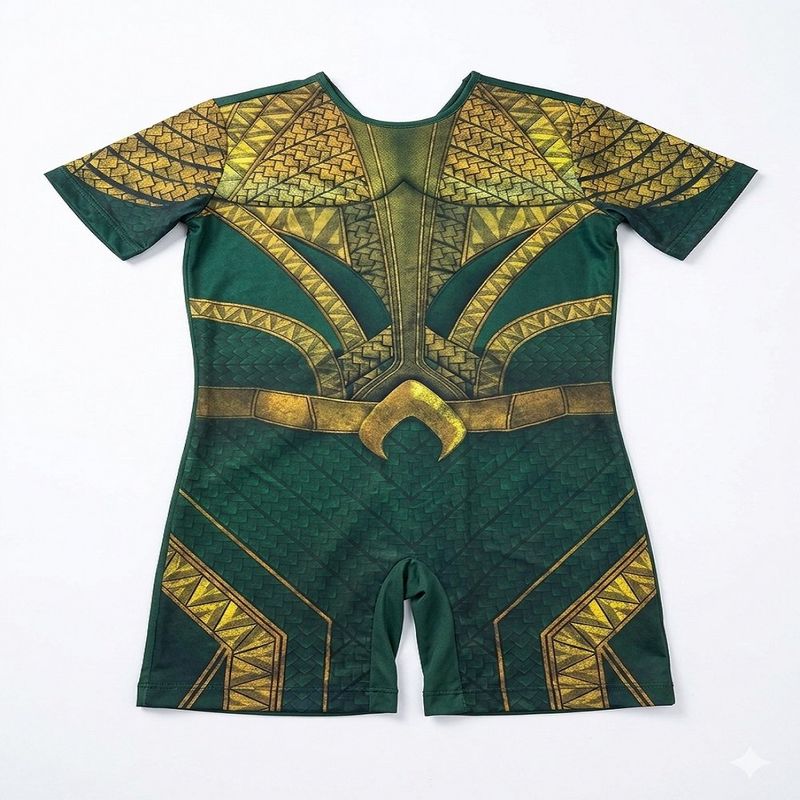 fantasia infantil sulamericana aquaman com enchimento no peitoral g (mp)