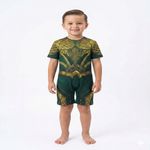fantasia infantil sulamericana aquaman com enchimento no peitoral g (mp)