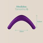 mordedor stark pet boomerang g porte médio e grande roxo neon (mp)