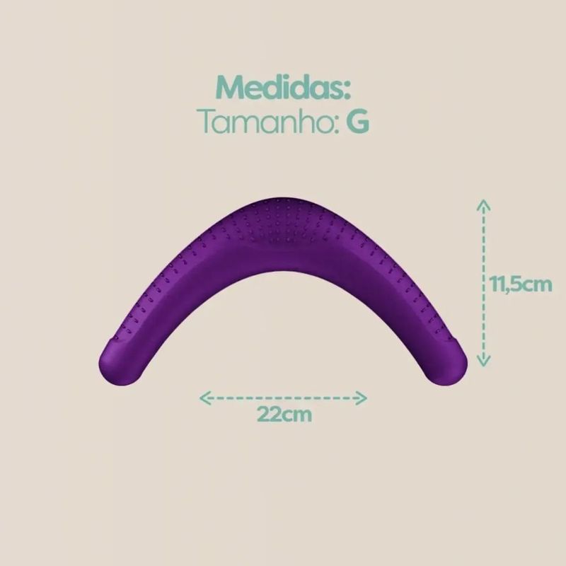 mordedor stark pet boomerang g porte médio e grande roxo neon (mp)