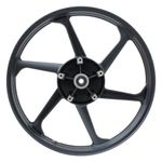 aro liga leve dianteiro gear fazer 150 2014 a 2023 disco 6 pontas preto fosco (mp)