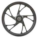 aro liga leve dianteiro gear titan 160 2016 a 2025 esd disco 5 pontas pé de galinha preto (mp)