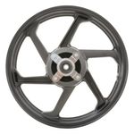 aro liga leve traseiro gear pop 100/110 2007 a 2015 tambor 6 pontas preto fosco (mp)