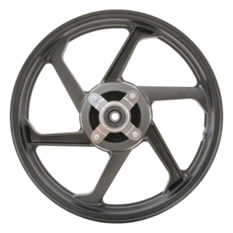 aro liga leve traseiro gear pop 100/110 2007 a 2015 tambor 6 pontas preto fosco (mp)