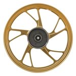 aro liga leve traseiro gear titan 150 2004 a 2013 esd disco 5 pontas pé de galinha dourado (mp)