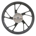 aro liga leve traseiro gear titan 150 2004 a 2013 ks tambor 5 pontas pé de galinha preto (mp)