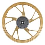 aro liga leve traseiro gear titan 160 2016 a 2025 esd disco 5 pontas pé de galinha dourado (mp)