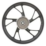 aro liga leve traseiro gear titan 160 2016 a 2025 esd disco 5 pontas pé de galinha preto (mp)
