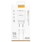 carregador usb-c a'gold ca40-5 turbo 40w (mp)