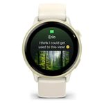 relógio inteligente garmin vivoactive 6 tela amoled 1,2" branco (mp)