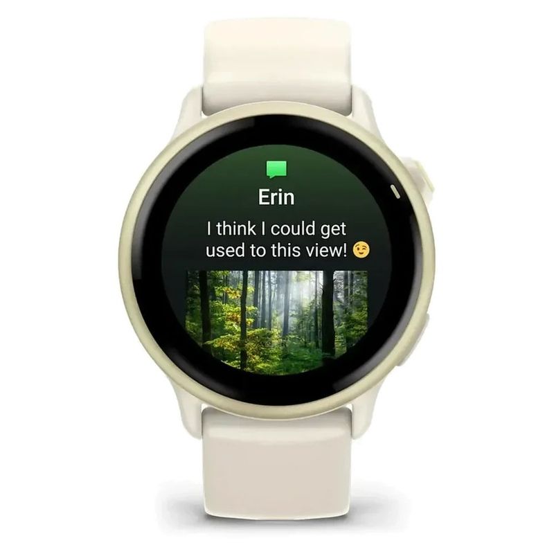 relógio inteligente garmin vivoactive 6 tela amoled 1,2" branco (mp)