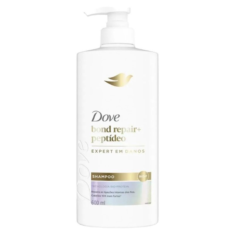 shampoo dove bond repair+ peptídico 600ml