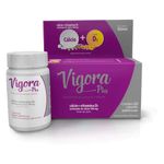 suplemento alimentar vigora plus cálcio + vitamina d3 60 cápsulas prati donaduzzi