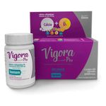 suplemento alimentar vigora plus cálcio + vitamina d3 homem 60 cápsulas prati donaduzzi