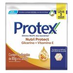 sabonete em barra protex nutri protect vitamina e 3 unidades 85g cada