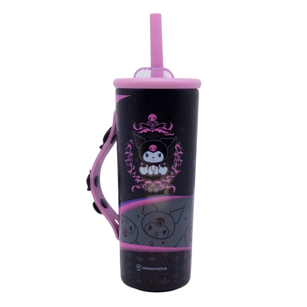 Copo Charms Zonacriativa Kuromi Tattoo 600ml 10026927 (MP)