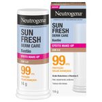 protetor solar facial neutrogena sun fresh derm care bastão efeito make-up fps99 cor 3.0 14g