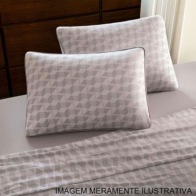 jogo de cama queen 4 peças altenburg escala 100% algodão (mp)