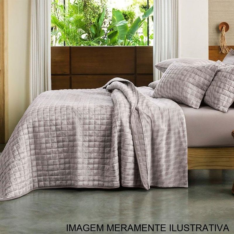jogo de colcha queen 3 peças altenburg escala 100% algodão (mp)