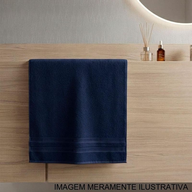 toalha banho casa in meg naval 66x130cm (mp)