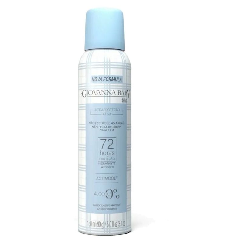 desodorante antitranspirante aerosol giobaby 72h blue 150ml