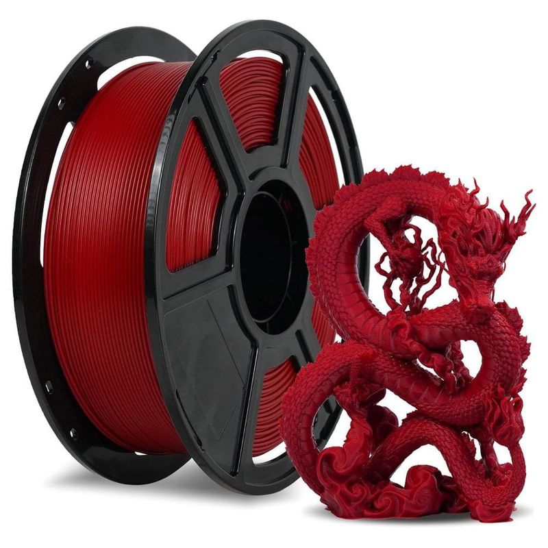filamento para impressora 3d flashforge rapid 1,75mm vermelho rubi a-bi