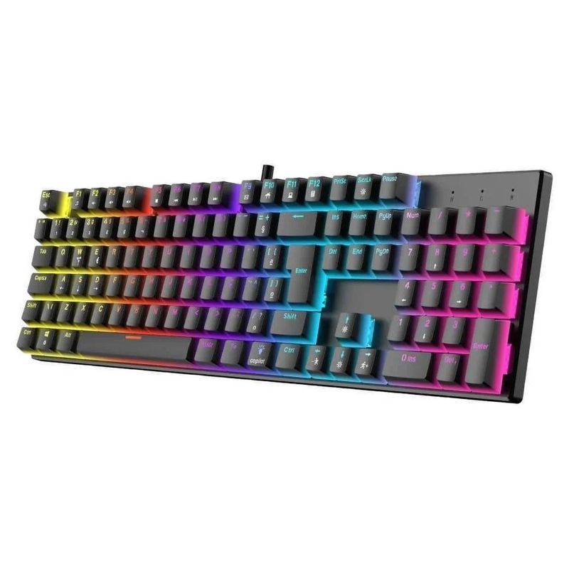 teclado mecânico gamer dazz orion v2 com fio usb preto