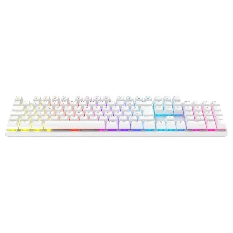 teclado mecânico gamer dazz orion v2 com fio usb branco