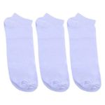 kit meia sapatilha ratimbum 3 pares n° 39-43 branco (mp)