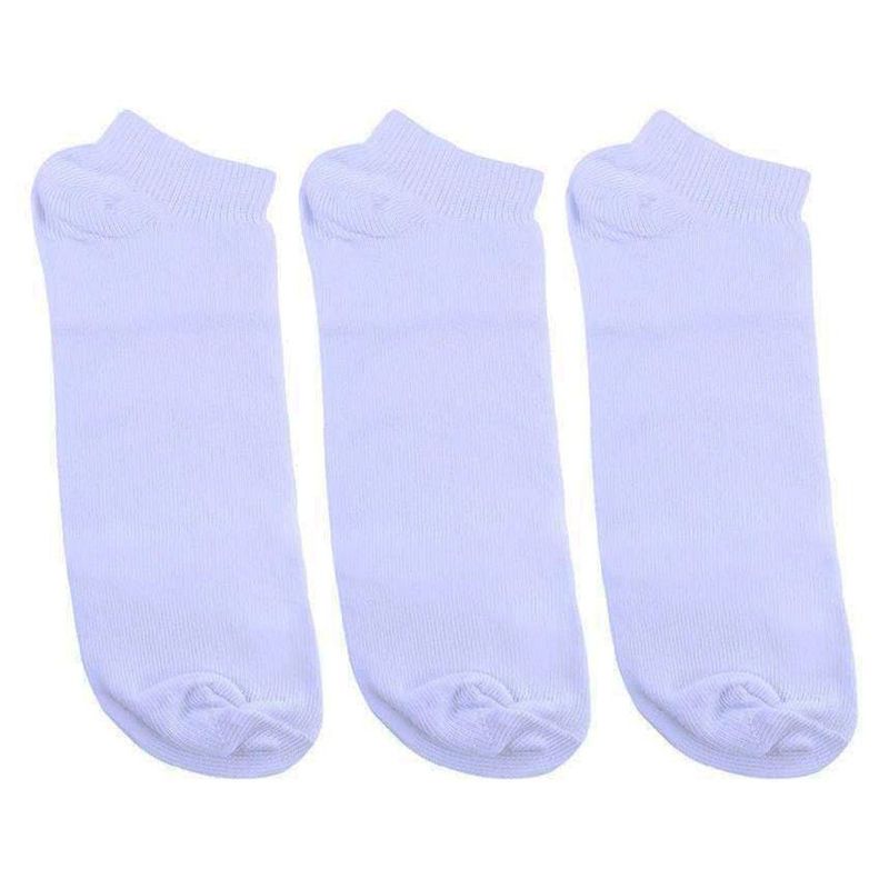 kit meia sapatilha ratimbum 3 pares n° 39-43 branco (mp)