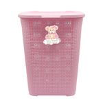 cesto de roupas infantil monte líbano 30l rosa (mp)