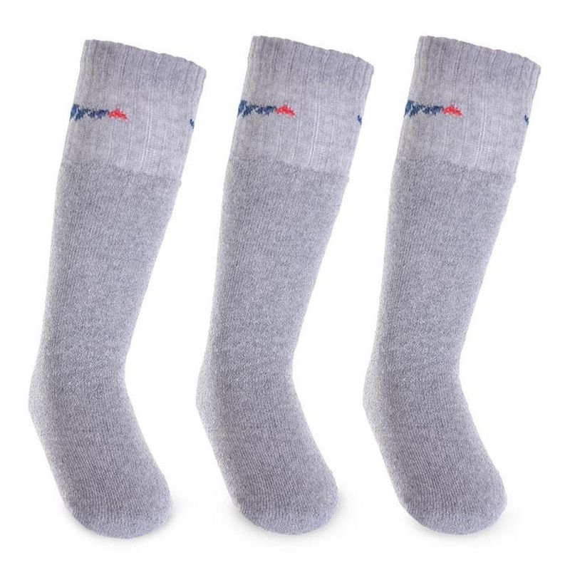 meia esportiva duck 3 pares n° 38-43 cinza (mp)