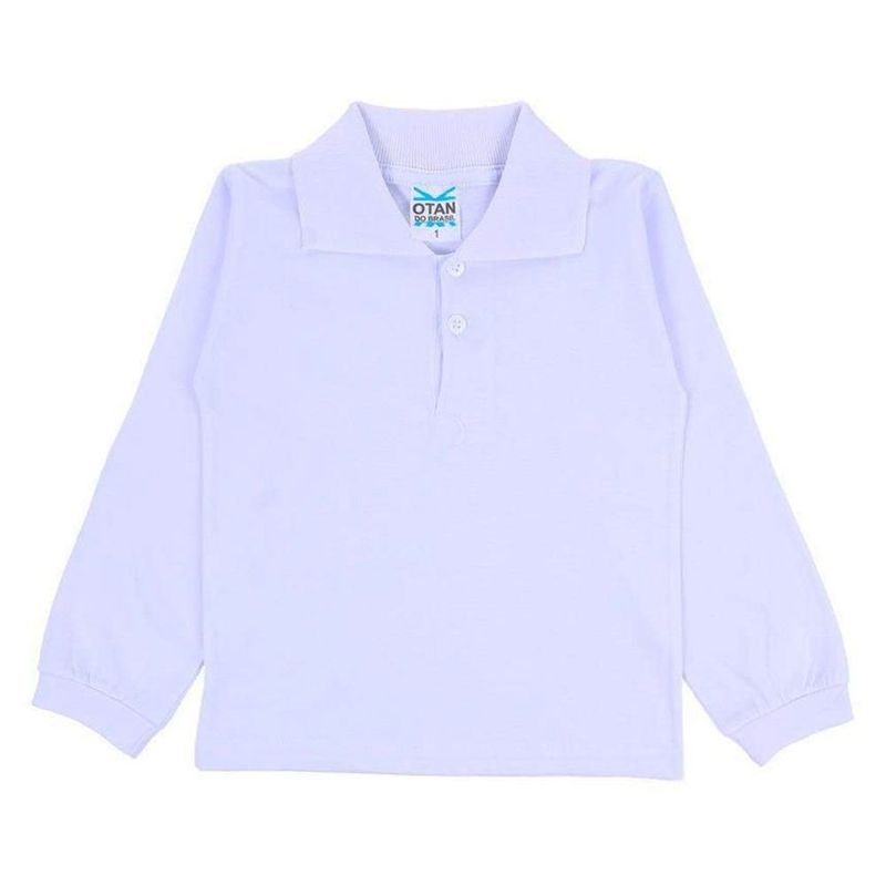 camiseta manga longa infantil otan 4 branco (mp)