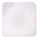 toalha de banho incomfral com capuz arco-íris rosa 70x70cm (mp)