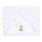 toalha de banho muito mimo com capuz urso bege 100x85cm (mp)
