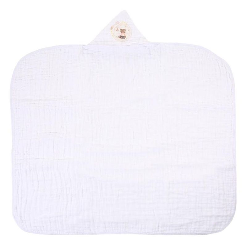 toalha de banho muito mimo com capuz urso bege 100x85cm (mp)