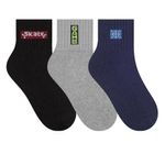 kit meia juvenil selene 3 pares n° 34-38 colorido (mp)