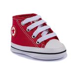 tênis bebê everly com cadarço p vermelho (mp)