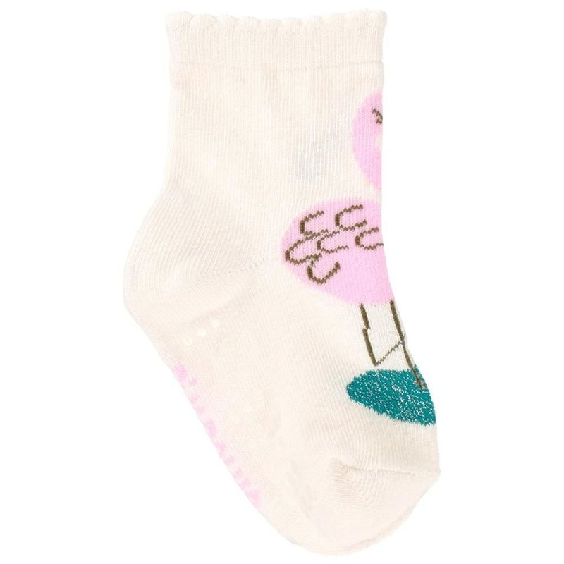 kit meia infantil pimpolho 6 pares n° 21-25 rosa sortido (mp)