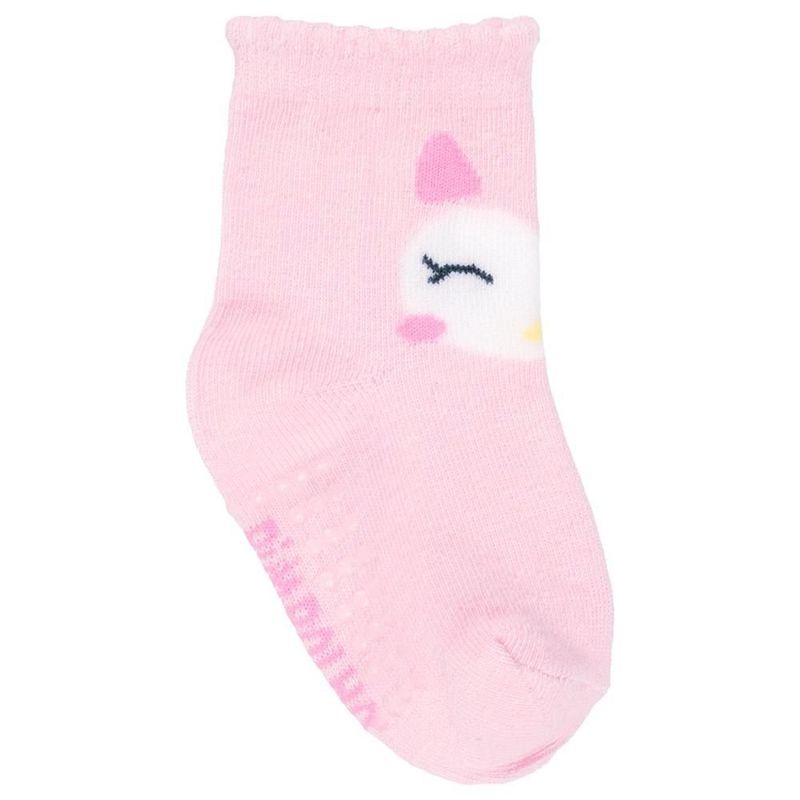 kit meia infantil pimpolho 6 pares n° 21-25 rosa sortido (mp)