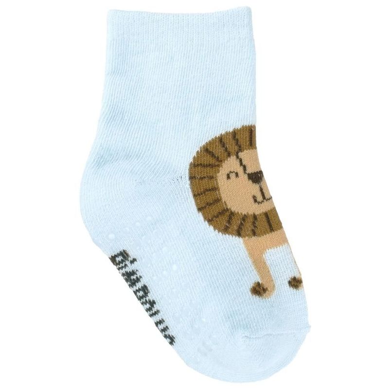 kit meia infantil pimpolho 6 pares n° 21-25 azul sortido (mp)