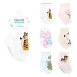 kit meia infantil pimpolho 6 pares n° 16-20 rosa sortido (mp)